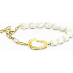 THOMAS SABO Perlenarmband Natural Beauty in gold von THOMAS SABO