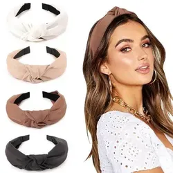 DRESHOW Haarreifen Damen Mädchen 4er Pack Boho Stirnbänder - Exklusive Vorteilspackung mit 4 breiten Boho-Stirnbändern für stilvolle Looks. Hochwertiges Material sorgt für einen bequemen Sitz. Ideal für jeden Anlass und perfekt kombinierbar mit verschiedenen Outfits.