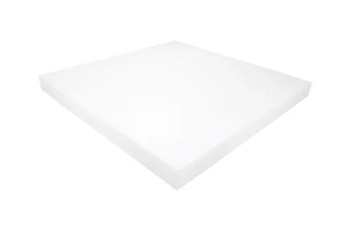 Heiro Auflagekissen Schaumstoff Kissen Weiß 50cm x 50cm x 4cm RG 40/55 hohe Festigkeit