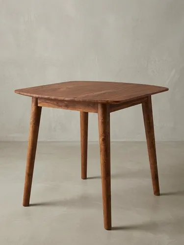 Kadima Design Sheeshamholz Esszimmertisch - Robuster Esstisch im Landhausstil aus massivem Sheeshamholz, ideal für kleine Esszimmer. Kompakte Größe mit abgerundeten Ecken und pflegeleichter Schutzlackversiegelung.