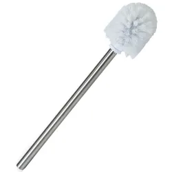 Zeller Present Handels GmbH Zeller Ersatz-WC-Bürste, Edelstahl-Griff, Ø 7,5 cm, Länge 39,5cm, Farbe: weiß 98011