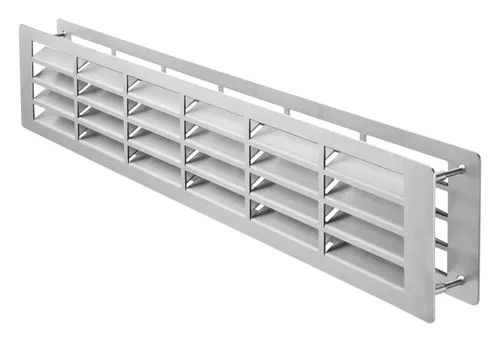 Hoju Türlüftung 500 x 100 mm Edelstahl - 9083 ER - Hochwertige Türlüftung aus Edelstahl, ideal für optimale Luftzirkulation und Energieeffizienz in Wohnräumen.