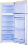 Amica Kühl/Gefrierkombi RETRODESIGN KGC 15635 B beige - Retro-Kühl-Gefrierkombination mit verstellbaren Glasablagen, 168 l Kühlraum und 45 l Gefrierfach, ideal für stilbewusste Haushalte.