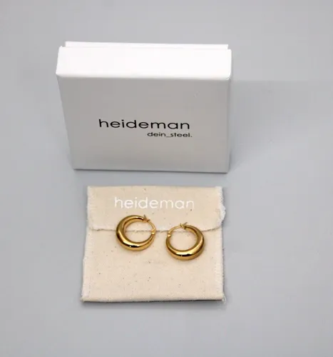 Heideman dein_steel ho1626-7 Ohrringe Talos vergoldet Länge: 23mm NEU