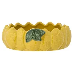 Schale Limone Ø 21 cm Steingut Gelb