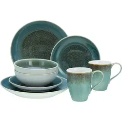 CreaTable Kombiservice Caldera (8-tlg) für 2 Personen in blau von CreaTable