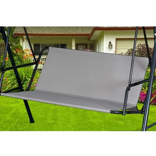 Hollywoodschaukel Sitzfläche Ersatz, Hollywoodschaukel Sitzbezug, Ersatz-Schaukel Sitzbezug für Hollywoodschaukel, Stoff für Hollywoodschaukel Sitzfläche 600D-Oxford-Gewebe (115*48*48cm,Grau)