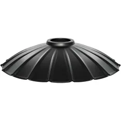 ledscom.de Lampenschirm, schwarz, 245mm Ø