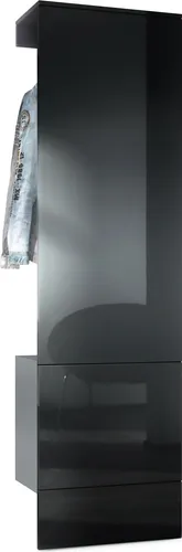 Vladon Garderoben-Set Carlton Set 5 in schwarz von Vladon