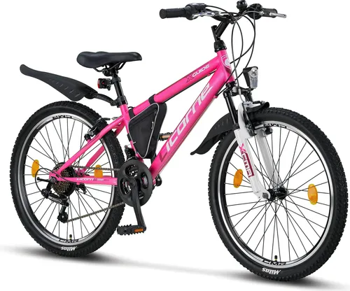 Licorne Bike Premium Mountainbike 24 Zoll in pink von Licorne Bike GmbH