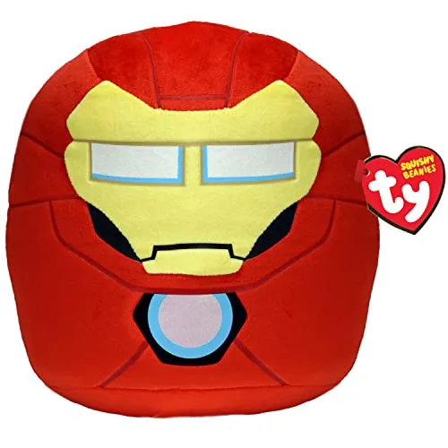 TY Marvel Avengers Iron Man Squish-A-Boo 14 Zoll | Lizenzierte Squishy Beanie Baby Soft Plüschtiere | Kuscheliger Kuschel-Teddy zum Sammeln