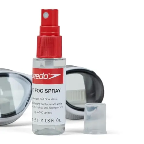 Speedo Unisex Erwachsene Anti-Beschlag-Spray für Schwimmbrillen | Vorbeugung Beschlagen | Ausdauerschwimmen | Offene Gewässer Goggle-Schutz, Clear, Einheitsgröße