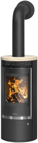 Oranier Kaminofen Rota Top 2.0, 5,5 kW - Kaminofen für gemütliche Abende mit 5,5 kW Nennwärmeleistung, Vermiculite-Brenner für schnelle Wärme und selbstreinigende Sichtscheibe. Ideal für Wohnräume!