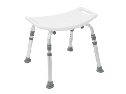 Drive Medical Duschstuhl Duro KD ohne Rückenlehne, weiß - Dusch- & Badestühle, bequem und sicher mit 130 kg max. Belastung, leicht mit nur 2 kg, ideal für komfortables Duschen.