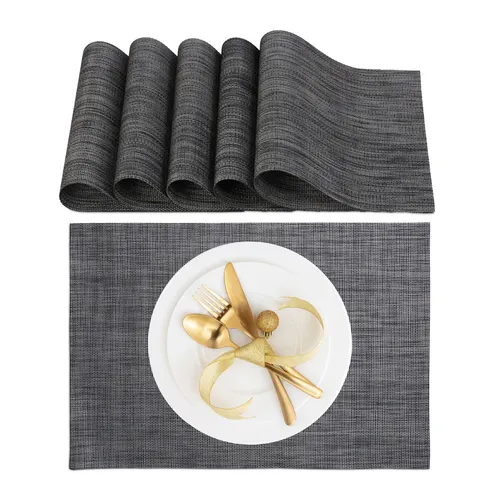 Tischset 6-teilig Platzdeckchen PVC Tischunterlage Telleruntersetzer abwaschbar