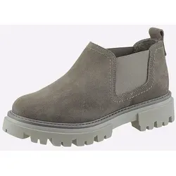 Heine Leder-Chelsea-Boots in Taupe - 40 von Heine