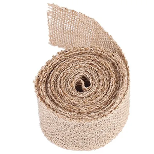 Juteband, Jute, Jute, Deko, Rolle für Hochzeit, Party, Stuhldekoration, Breite: 5 cm, Länge: 300 cm