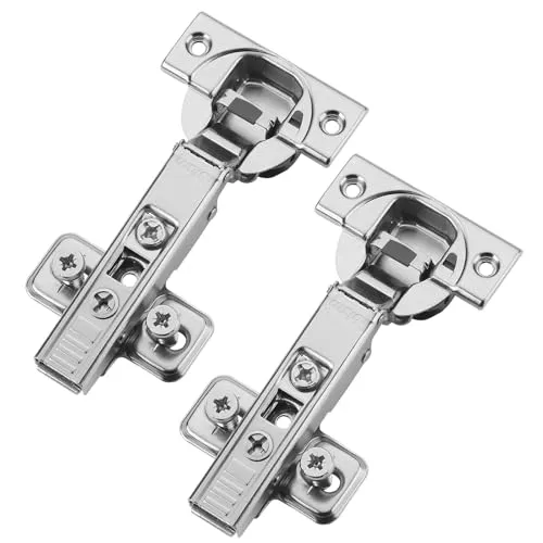 2er Set BLUM Topfband Eckanschlag 71B3550 110° mit Schließautomatik inkl. Montageplatte 173L8100 und Systemschrauben