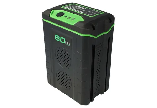 EXTENSILO 1x Akku Ersatz für Greenworks 80V Max - Hochleistungs-Batterie für Rasenmäher und Gartengeräte, wiederaufladbar mit 2500mAh und 80V für langanhaltende Einsätze.