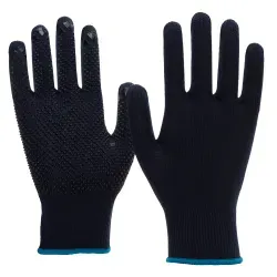 NITRAS® Strickhandschuhe, genoppt 6101-8 , 1 Packung = 12 Paar, Größe 8