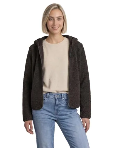 STREET ONE Cardigan mit Kapuze in Braun, Größe 44 EU von Street One