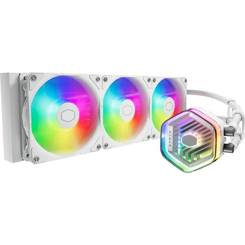 Cooler Master MasterLiquid Atmos RGB 360mm AIO-Wasserkühler - CPU Wasserkühler mit RGB-Beleuchtung, bietet effiziente Kühlung und stilvolles Design für leistungsstarke Gaming-PCs.