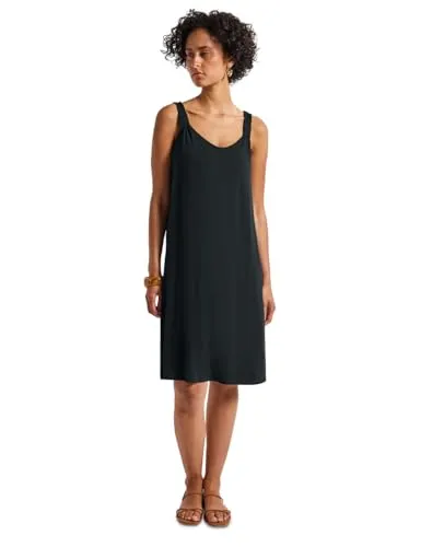 STREET ONE Damen A144567 Kleid mit Knotendetail, Pine Grove Green, 34