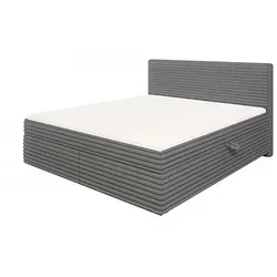 S-Style Boxspringbett Jasper mit Topper und Bettkästen - Luxuriöses Boxspringbett aus plüschigem Cordstoff mit zwei praktischen Bettkästen. Genießen Sie optimalen Schlafkomfort dank hochwertiger Bonell-Federn und hochelastischem Topper.