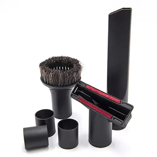 vhbw 6-TLG. Düsen-Set kompatibel mit Kärcher T 9/1 BP, T7/1eco!Efficiency Staubsauger - 32 mm / 35 mm Schwarz