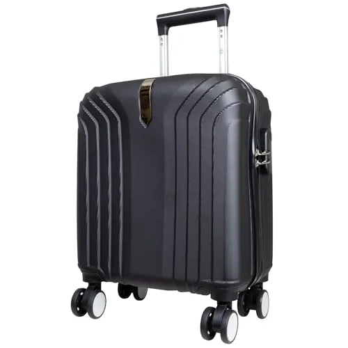 Trendyshop365 Reisekoffer und Kofferset 3tlg Hartschale Palma24 Trolley (Schwarz, Bordcase - Größe XS)