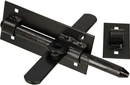 KOTARBAU® Bolzenriegel Riegel 150 mm Beidseitig Schlossriegel Pulverbeschichtet Stahl Torriegel Schubriegel Türriegel Torschieber Türschlossriegel