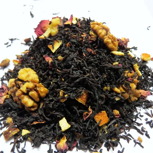  100g Schwarzer Tee - Winterliche Walnuss 1kg=49,90€