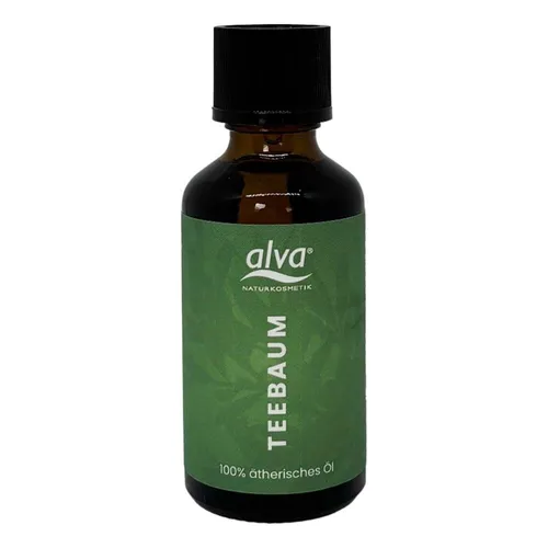 TEEBAUM ÖL KBA 4% Cineol alva 50 ML - Natürliches Teebaumöl mit 4% Cineol, ideal zur Hautpflege und Bekämpfung von Unreinheiten, 50 ML für langanhaltende Anwendung.
