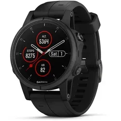 Produktbild Garmin 010-01987-03 Fenix 5S Plus Sapphire Schwarz - Schwarz