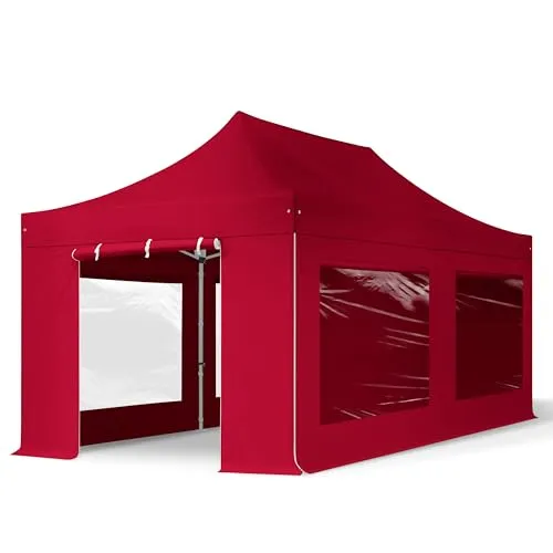 TOOLPORT Faltzelt Professional 3x6 m in rot von Toolport