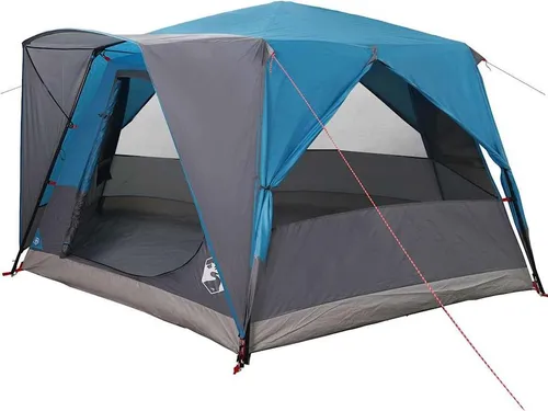 vidaXL Hütten-Zelt mit Dach Blau 400 x 350 x 212 cm