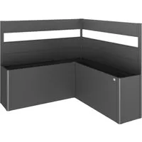 Biohort Sichtschutz Belvedere L-Form 2 Stk. mit Acrylglas - Zubehör für Hochbeete, dekorativer Blick- und Windschutz mit einer Höhe von 91 cm für eine entspannte Gartenatmosphäre.