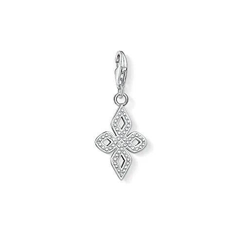 THOMAS SABO Damen-Charm-Anhänger Ginko Charm Club 925 Sterling Silber 1529-001-21