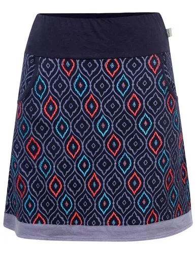 Vishes A-Linien-Rock Rock 70er 80er Jahre Retro Muster Druck Taschen Boho, Elfen, Hippie Style