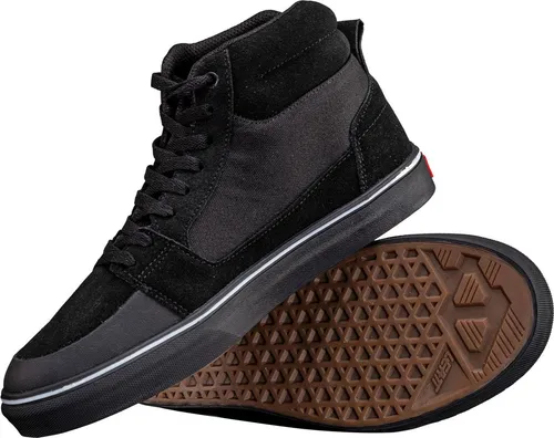 Flat 1.0 Hi-Schuhe – Schwarz – 11 US / 45,5 EU - Fahrradschuhe für Mountainbiking, mit rutschfester Dual Compound Sohle für optimalen Grip auf dem Trail.