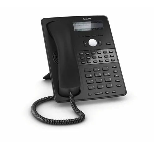 SNOM D725 Schnurgebundenes VoIP Telefon - Festnetztelefon mit Power Over Ethernet (PoE) für einfache Installation und Nutzung, ideal für Büros und Home Offices.