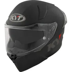 KYT Motorradhelm R2R Plain Helm XXL (63) - Integralhelm in schwarz matt mit Visier und Sonnenvisier, ideal für Brillenträger. ECE 22.06 Norm für sicheren Fahrspaß auf dem Motorrad.