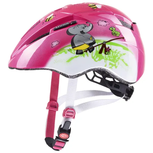 Uvex Kid 2 Kinderhelm - Pink Playground 46-52 cm - Fahrradhelm für Kinder mit einstellbarer Passform und optimaler Belüftung, ideal für sicheren Straßenradsport.