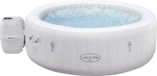 LAY-Z-SPA® LED Whirlpool Paris AirJet™ – Aufblasbar & Rund - Genießen Sie entspannende Momente im runden, aufblasbaren Whirlpool mit LED-Beleuchtung. Ideal für gesellige Abende im Garten oder auf der Terrasse.