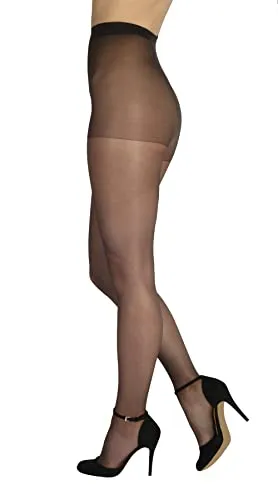 BANANALU feine elastische seiden Strumpfhose Damen 20 Den Höschenteil Panty 20 Grafit M