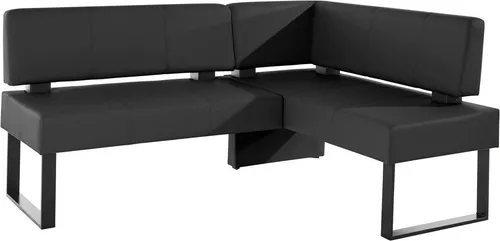 Home affaire Eckbank Oliver mit Metallgestell in schwarz von Home Affaire