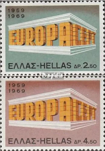 Prophila Collection Griechenland 1004-1005 (kompl.Ausg.) postfrisch ** MNH 1969 Europa (Briefmarken für Sammler)