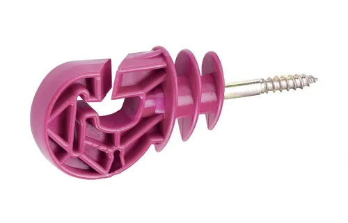 Kerbl Weidenzaun Premium Kombiisolator 100 Stück rosa - 100 Stück Kombiisolatoren in Pink für vielseitige Anwendungen mit Litze, Band und Draht. Hohe Isolationseigenschaften und robuste 6 mm Metallstütze garantieren zuverlässige Nutzung im Zaunbau.