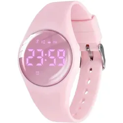 Multifunktionale Kinderuhr mit Schrittzähler und Vibrationsalarm - Praktische Kinderuhr mit Schrittzähler, spritzwassergeschützt und USB-Ladung. Ideal für aktive Kinder und einfach ohne App bedienbar – der perfekte Begleiter für den Alltag!