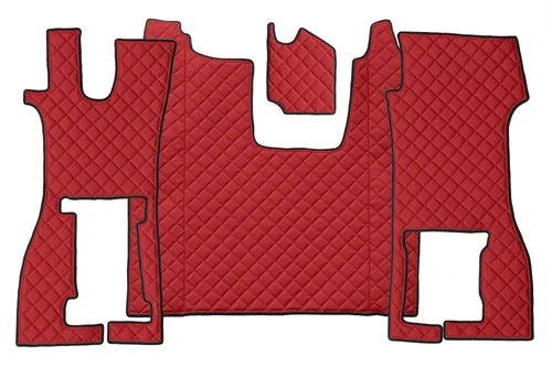 LKW Volle Deckung Fußmatten für SCANIA R NEXTGEN 01.17- Beifahrer klappbarer ROT